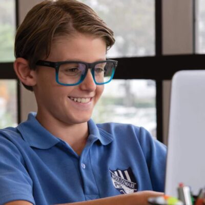 Lentes Blue Light Goblin Matt Black Cyan