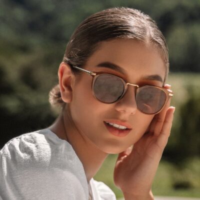 Lentes de Sol Frankie Gloss Crystal Tobacco