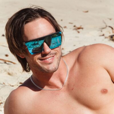 Lentes de Sol Muse Blue Iridium Matt Black